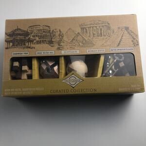 True Genius 5 Curated Collection Brainteaser Puzzles, Wood & Metal